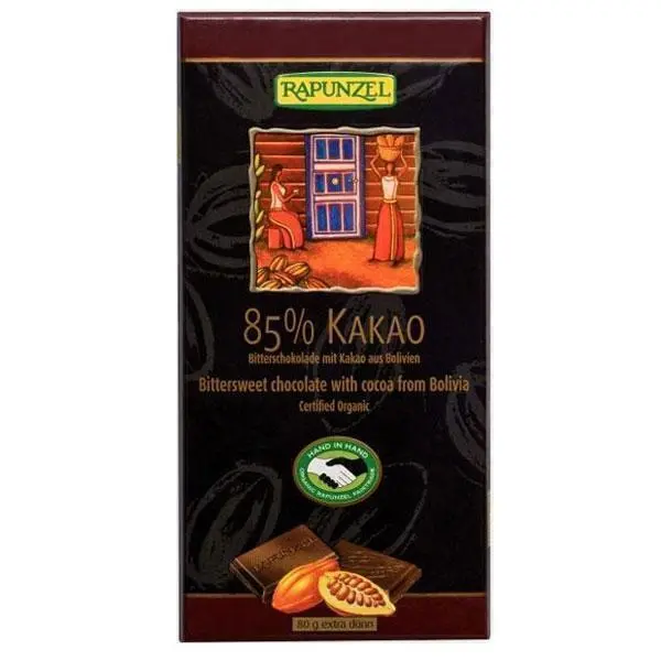CHOCOLAT BIO NOIR 85% 