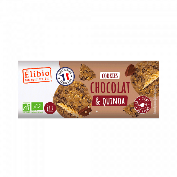 BISCUITS BIO COOKIES CHOCOLAT QUINOA