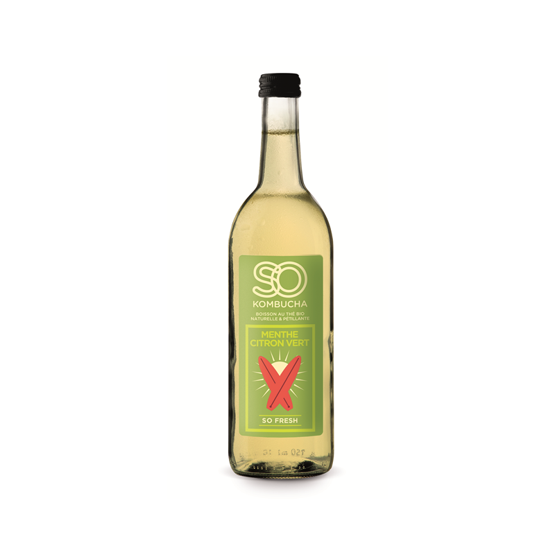 SO KOMBUCHA MENTHE CITON VERT