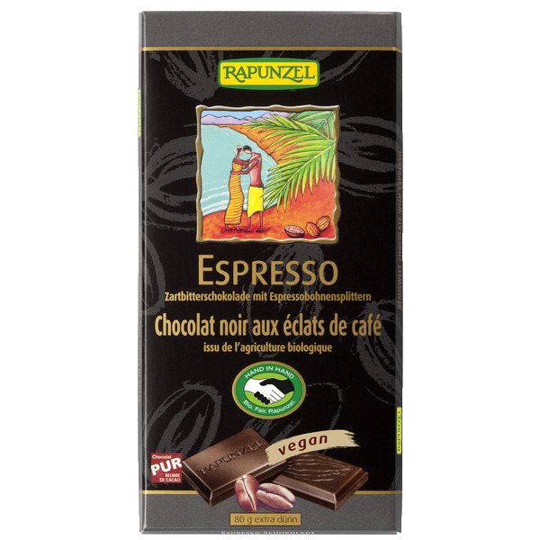 CHOCOLAT BIO NOIR EXPRESSO ECLATS DE CAFE