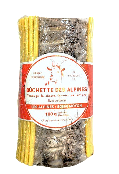 BÛCHE CHÈVRE CENDRÉE 180G