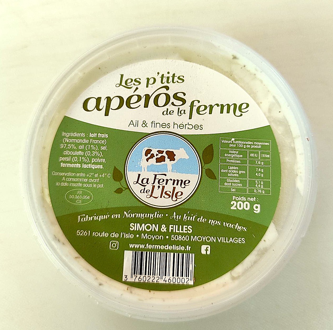 I P'TIT APÉRO DE LA FERME AIL & FINES HERBES