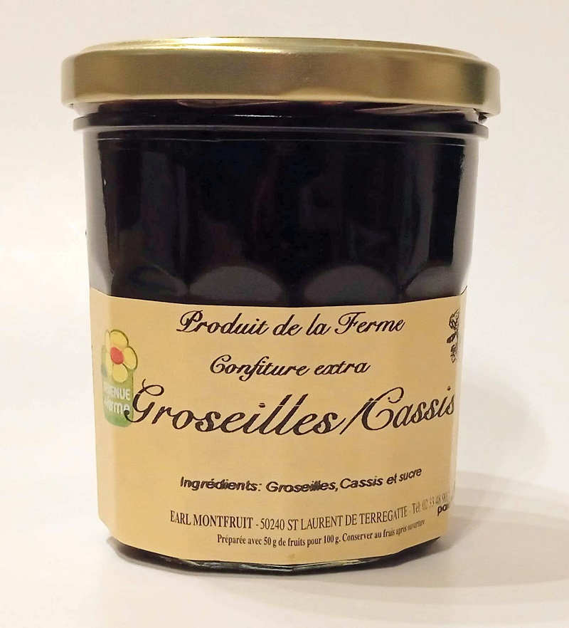 CONFITURE GROSEILLES CASSIS