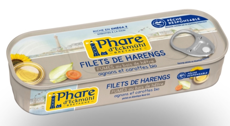 FILETS DE HARENGS FUMES AUX CAROTTES BIO, OIGNONS 