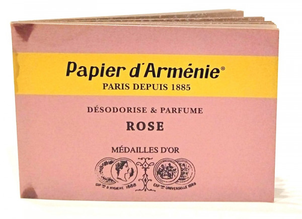 CARNET DE PAPIER D'ARMENIE « LA ROSE »