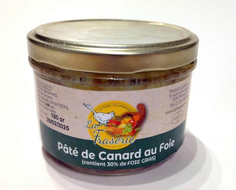 PATE DE CANARD AU FOIE GRAS