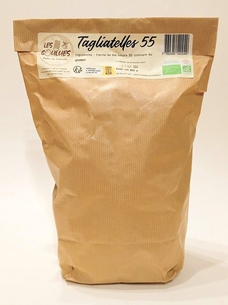 PATES ARTISANALES BIO TAGLIATELLES T55