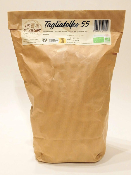 PATES ARTISANALES BIO TAGLIATELLES T55