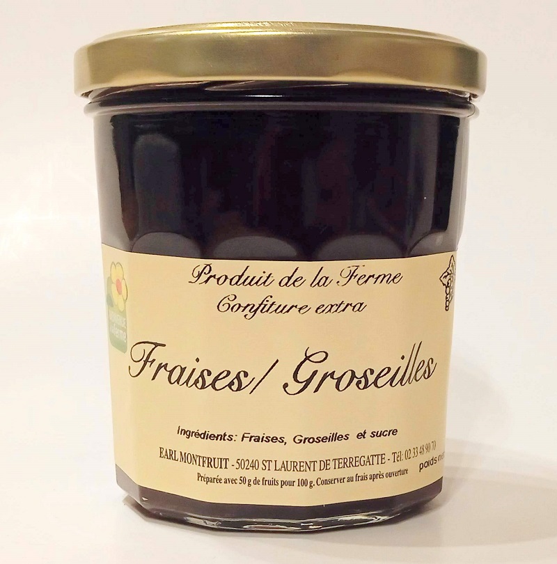 CONFITURE FRAISES GROSEILLES