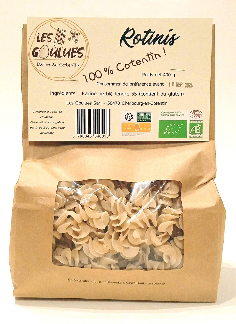 PATES ARTISANALES BIO ROTINIS 