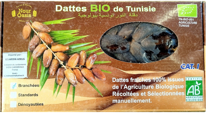 DATTES BIO DE TUNISIE 500G 