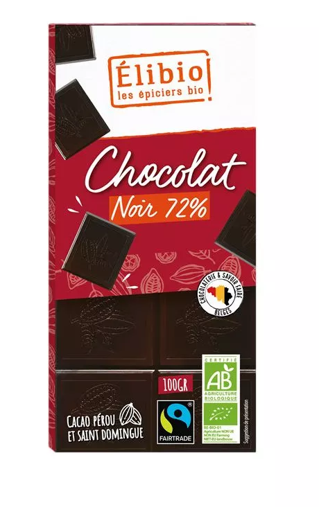 CHOCOLAT BIO NOIR 72%