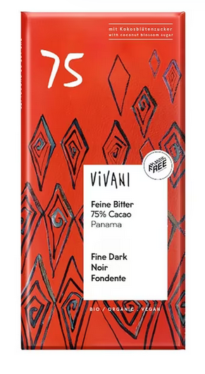 CHOCOLAT BIO NOIR SUCRE COCO 75 