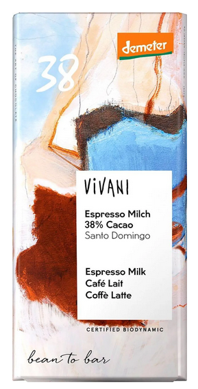 CHOCOLAT BIO LAIT CAFE LAIT 