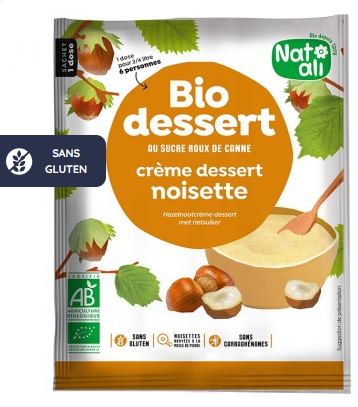 CRÈME BIO DESSERT NOISETTE