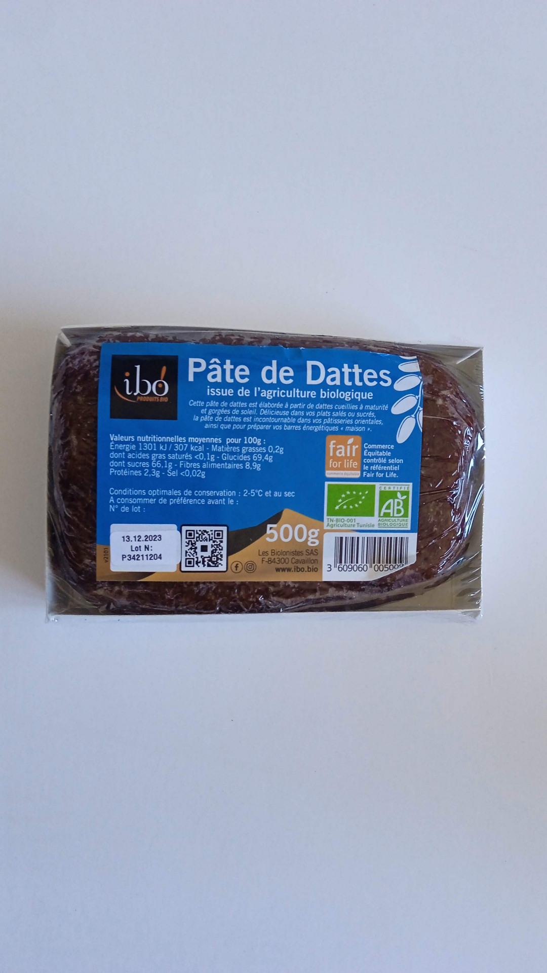 PATE DE DATTES  BIO