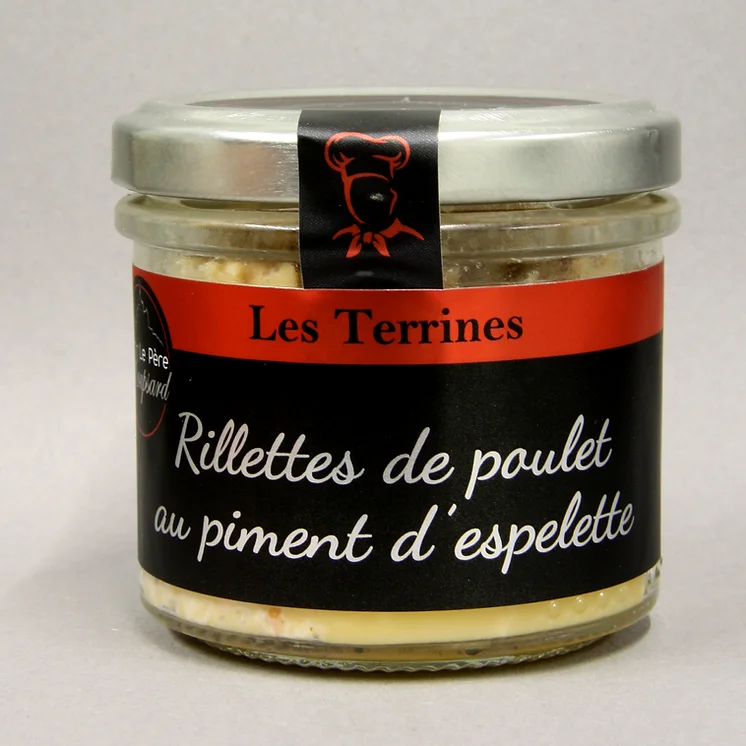 P.R. RILLETTES POULET PIMENT ESPELETTE