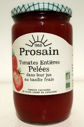 TOMATE BIO ENTIERES PELEES BASILIC