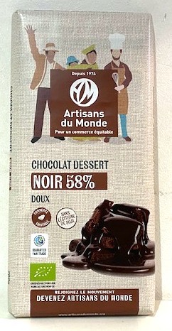CHOCOLAT NOIR DESSERT 58%