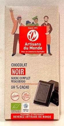 CHOCOLAT NOIR 58%