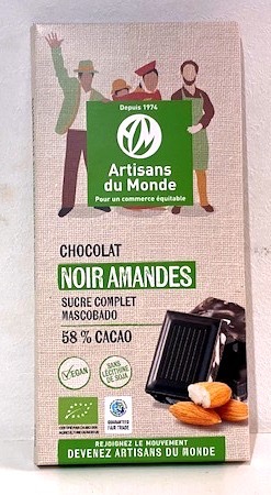 CHOCOLAT NOIR AMANDES