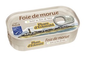 FOIE DE MORUE FUME AU BOIS DE HETRE