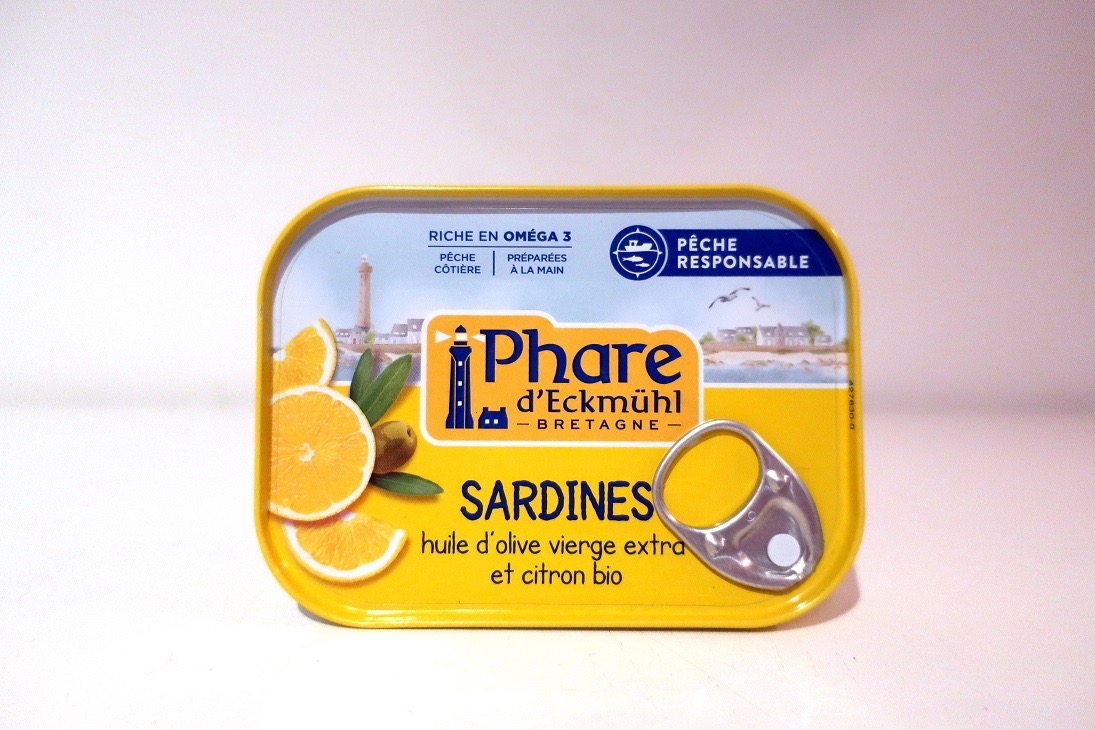 SARDINES HUILE D'OLIVE/CITRON BIO