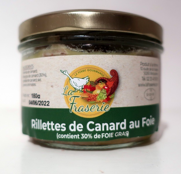 RILLETTES DE CANARD AU FOIE GRAS
