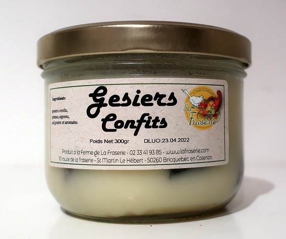 L.F GESIERS DE CANARD CONFITS 250 G
