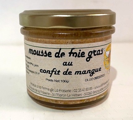 L.F MOUSSE DE FOIE GRAS AU CONFIT DE MANGUE 100G