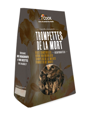 CHAMPIGNON TROMPETTE DE LA MORT DÉSHYDRATÉ 