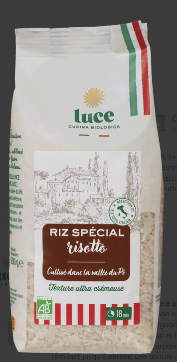 RIZ BIO BLANC SPECIAL RISOTTO